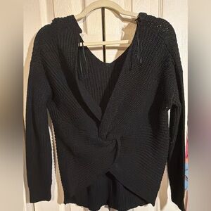 Black Knitted Women's Sweater